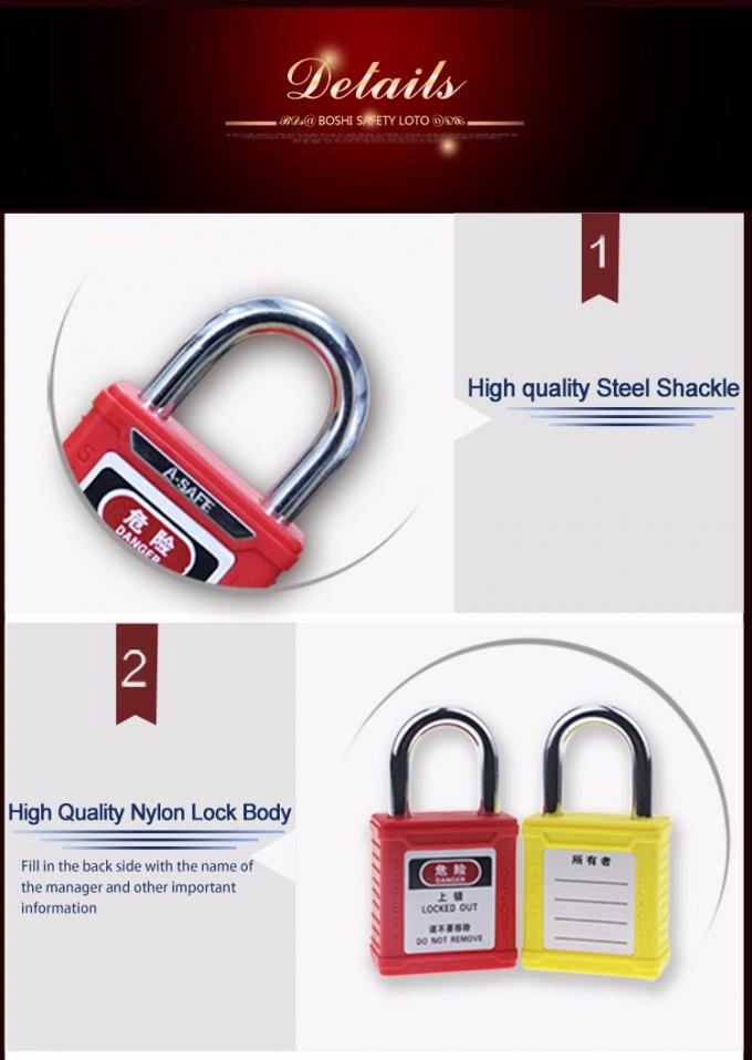 Краткость Padlock безопасности padlocks BD-G57 пользовалась ключом похожий Padlock цвета для tagout замка вне