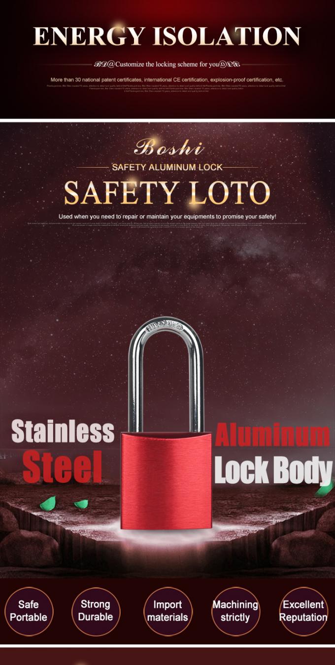 Алюминиевый Padlock BD-A01 безопасности, продукты Loto с аттестацией CE