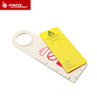 Humanized Plastic Safety Lockout Tags Cold Resistant For Scaffolding